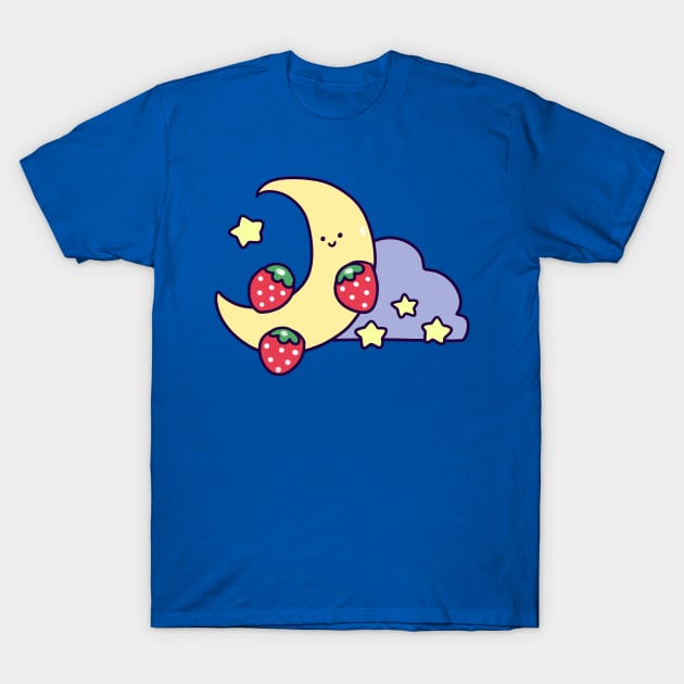 Strawberry Crescent Moon T-Shirt by saradaboru